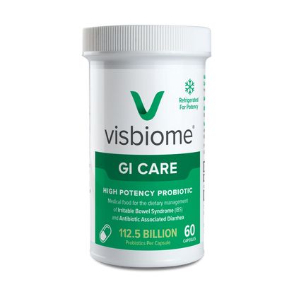 Visbiome® GI Care - High Potency Probiotic - 112.5 Billion CFU Live Probiotics, Original De Simone Formulation, Made in USA, 60 Capsules.