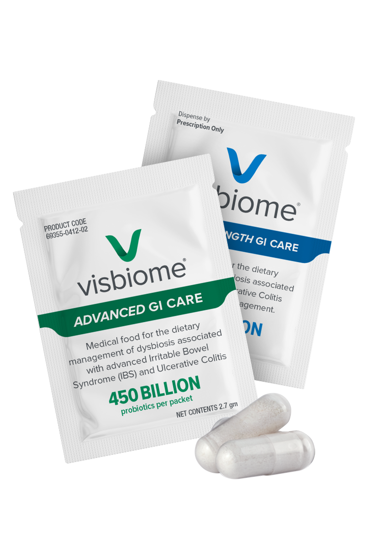Visbiome® GI Care - High Potency Probiotic - 112.5 Billion CFU Live Probiotics, Original De Simone Formulation, Made in USA, 60 Capsules.